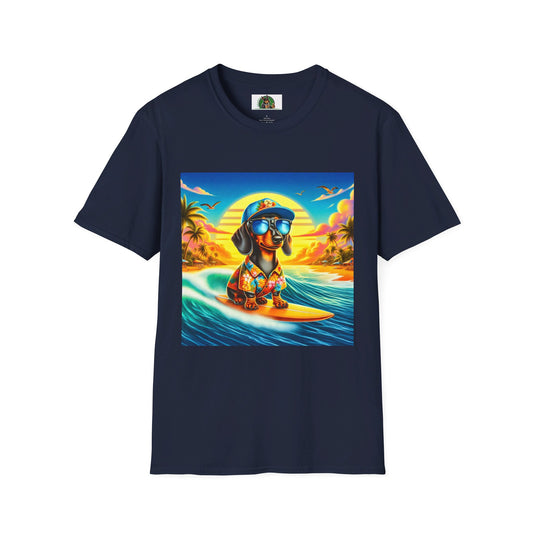 Dachshund T-Shirt Printify Navy S 