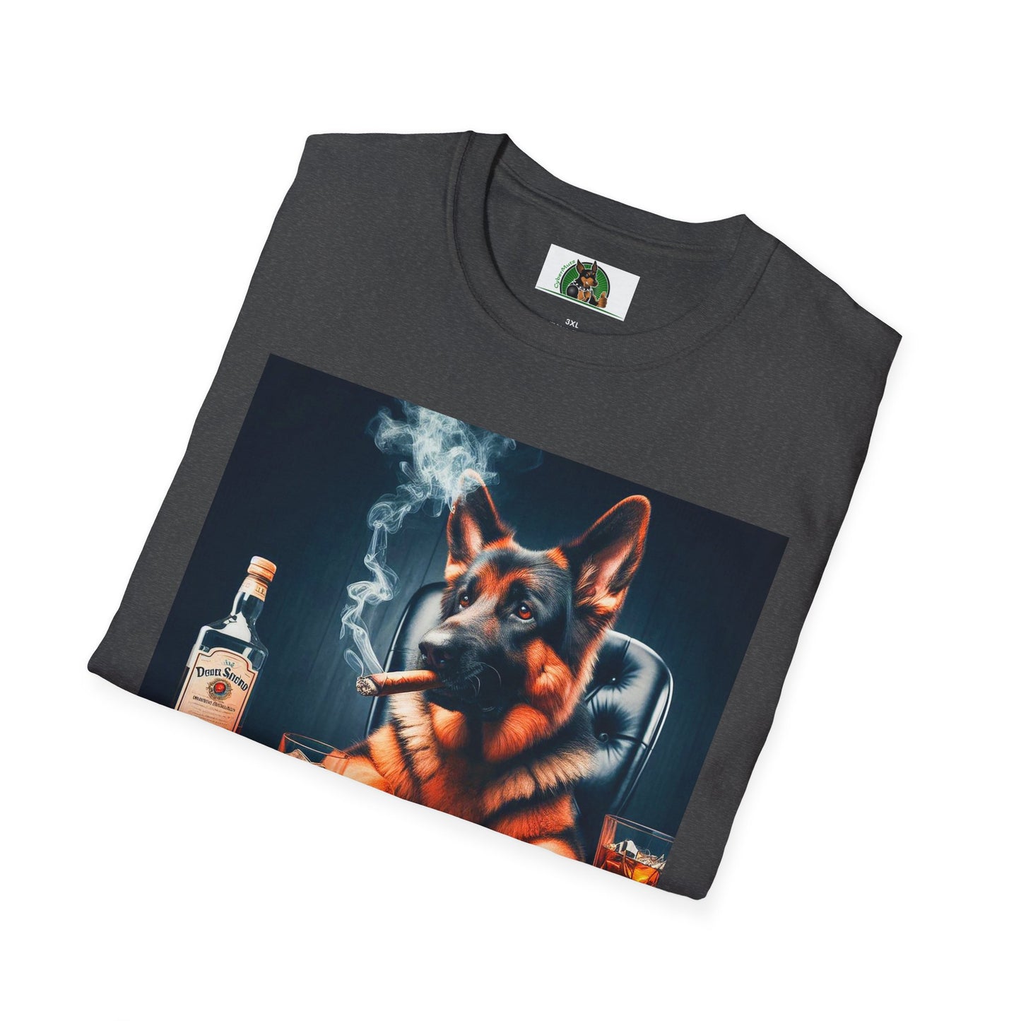 German Shepherd poker T-Shirt Printify