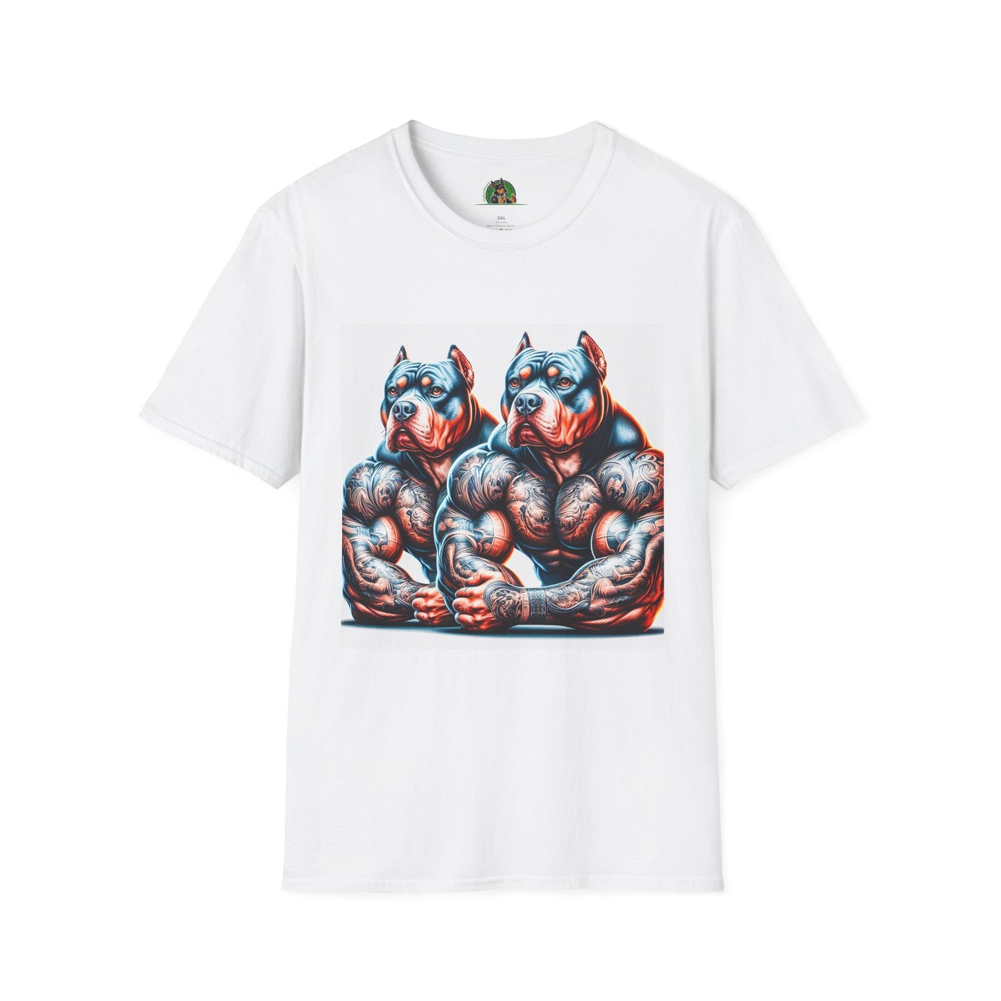 Pit Bull T-Shirt Printify XS White