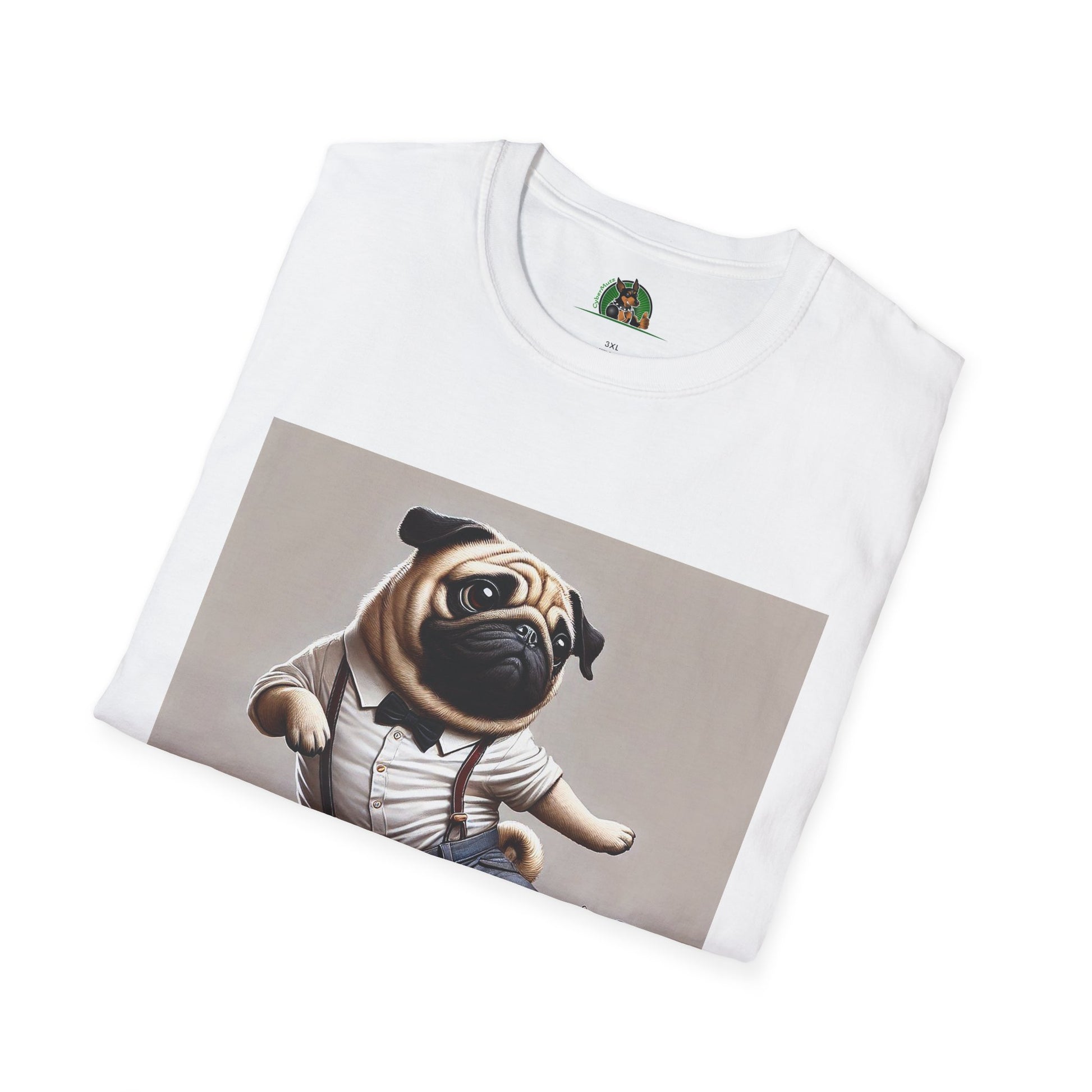 Dancing Pug T-Shirt T-Shirt Printify