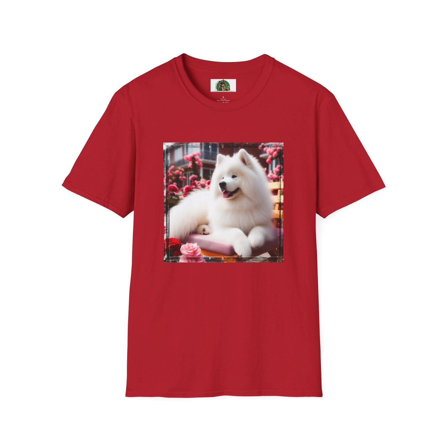 Husky T-Shirt Printify S Cherry Red 