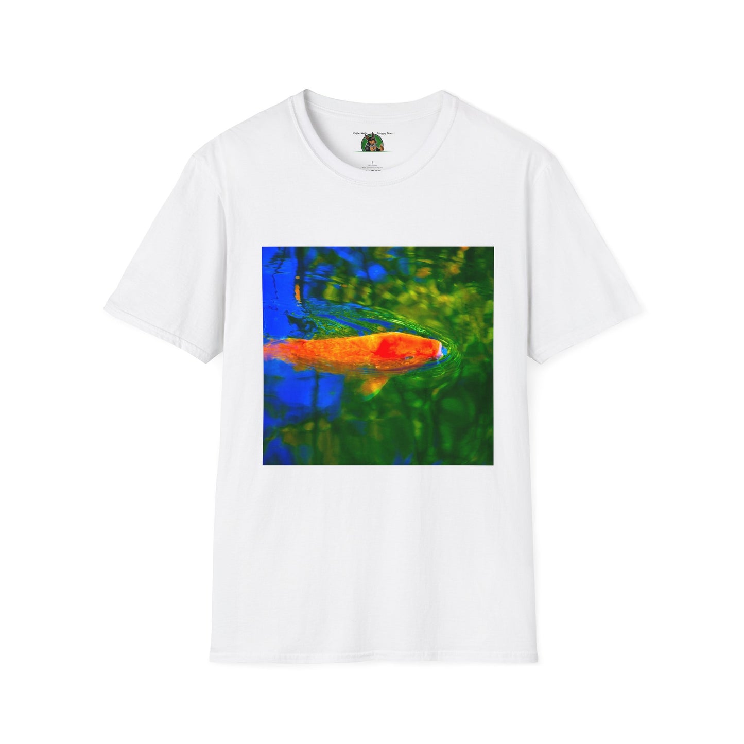 Mis·cel·la·ne·ous Koi T-Shirt Printify S White 