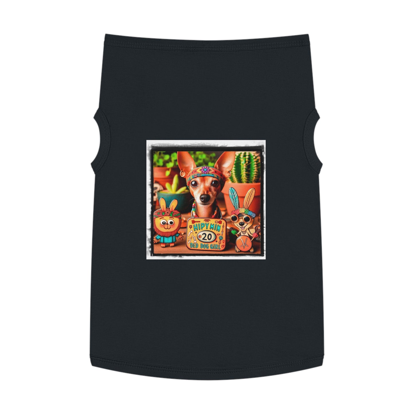 Dog Tank Top - Min Pin Tank Tops Pets Printify   