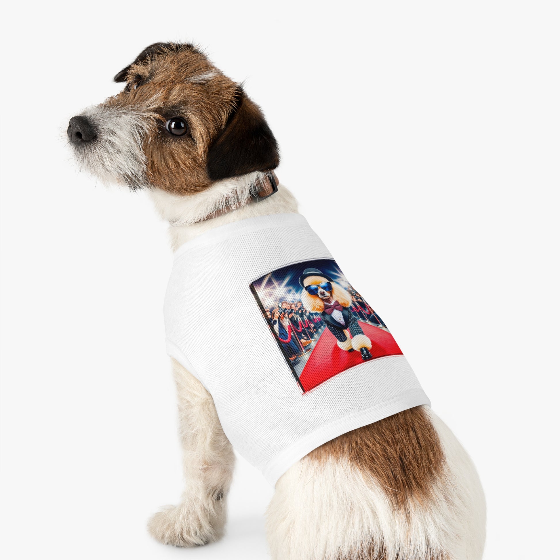 Pet Tank Top Poodle Hollywood beauty Pets Printify