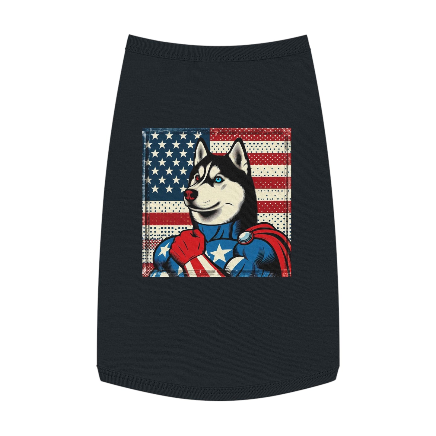 Pet Tank Top Husky Pets Printify L Black