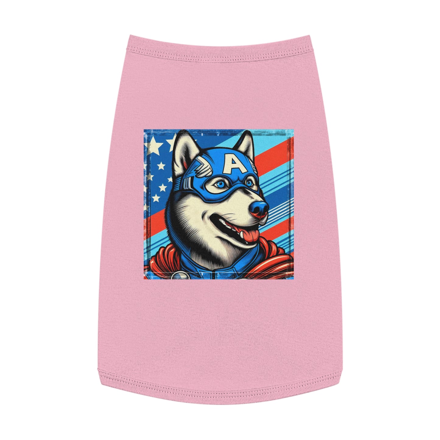 Pet Tank Top Husky Pets Printify L Pink