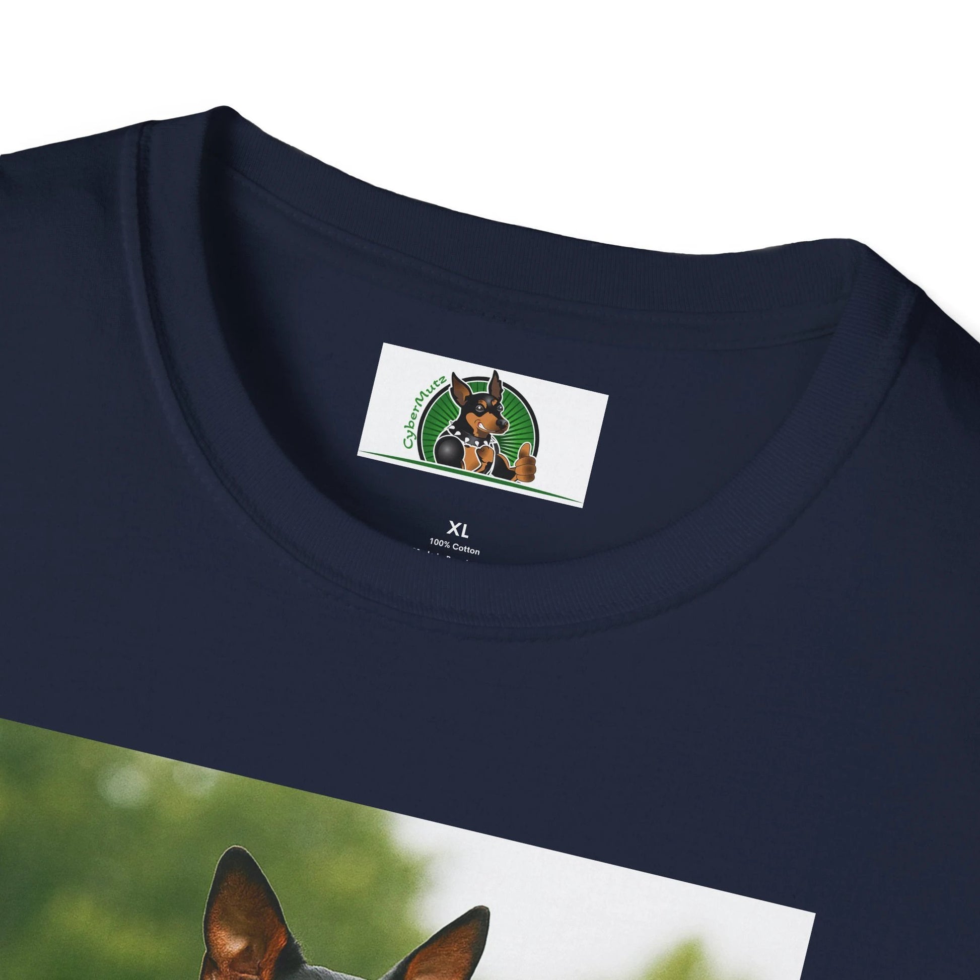 Miniature Pinscher Football T-Shirt — "Min Pin Football" Dog Lover Sports Tee T-Shirt Printify