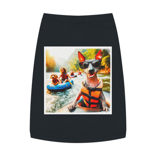 Mexican Hairless lake swimming shirt Pets Printify M Black