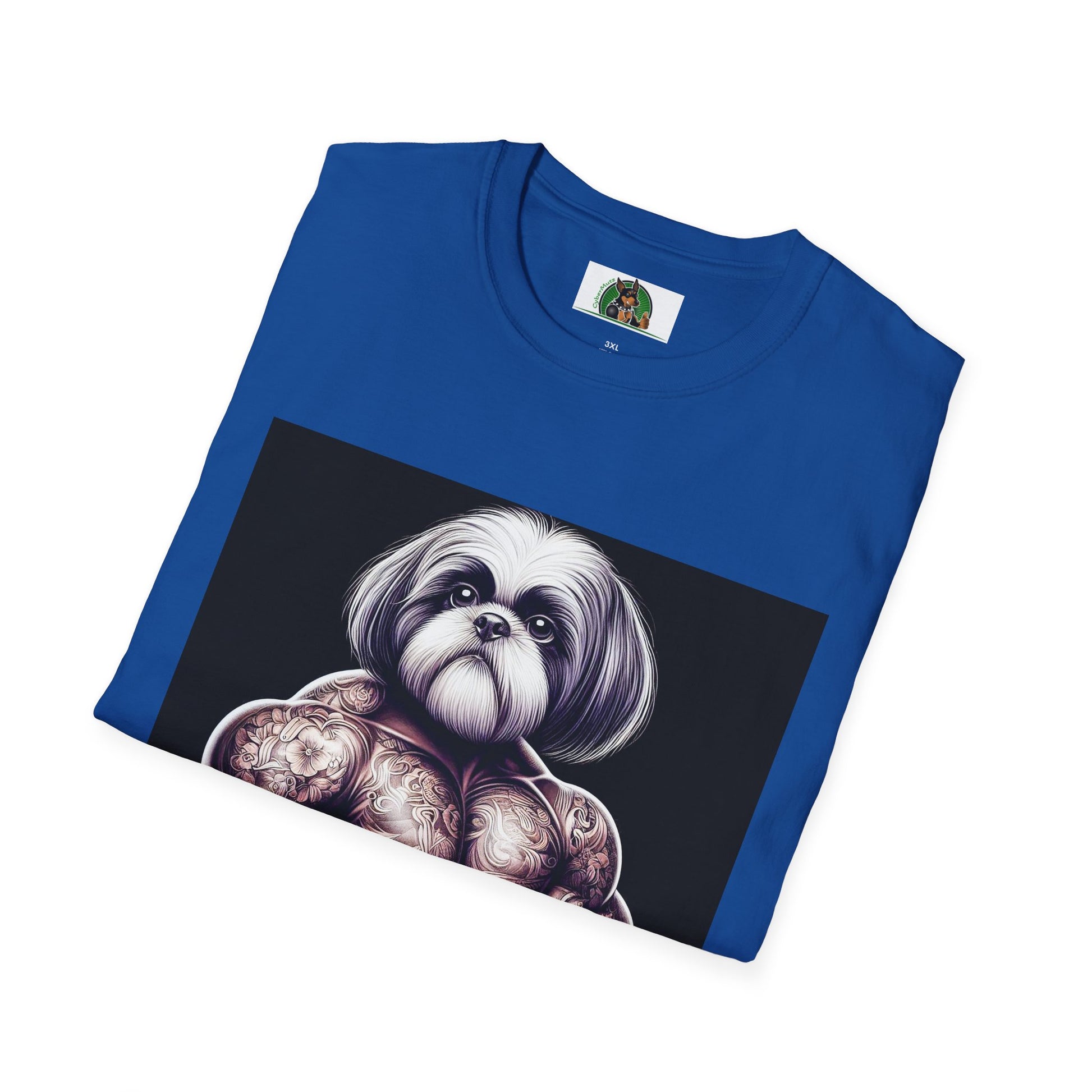 Shih Tzu muscles shirt T-Shirt Printify