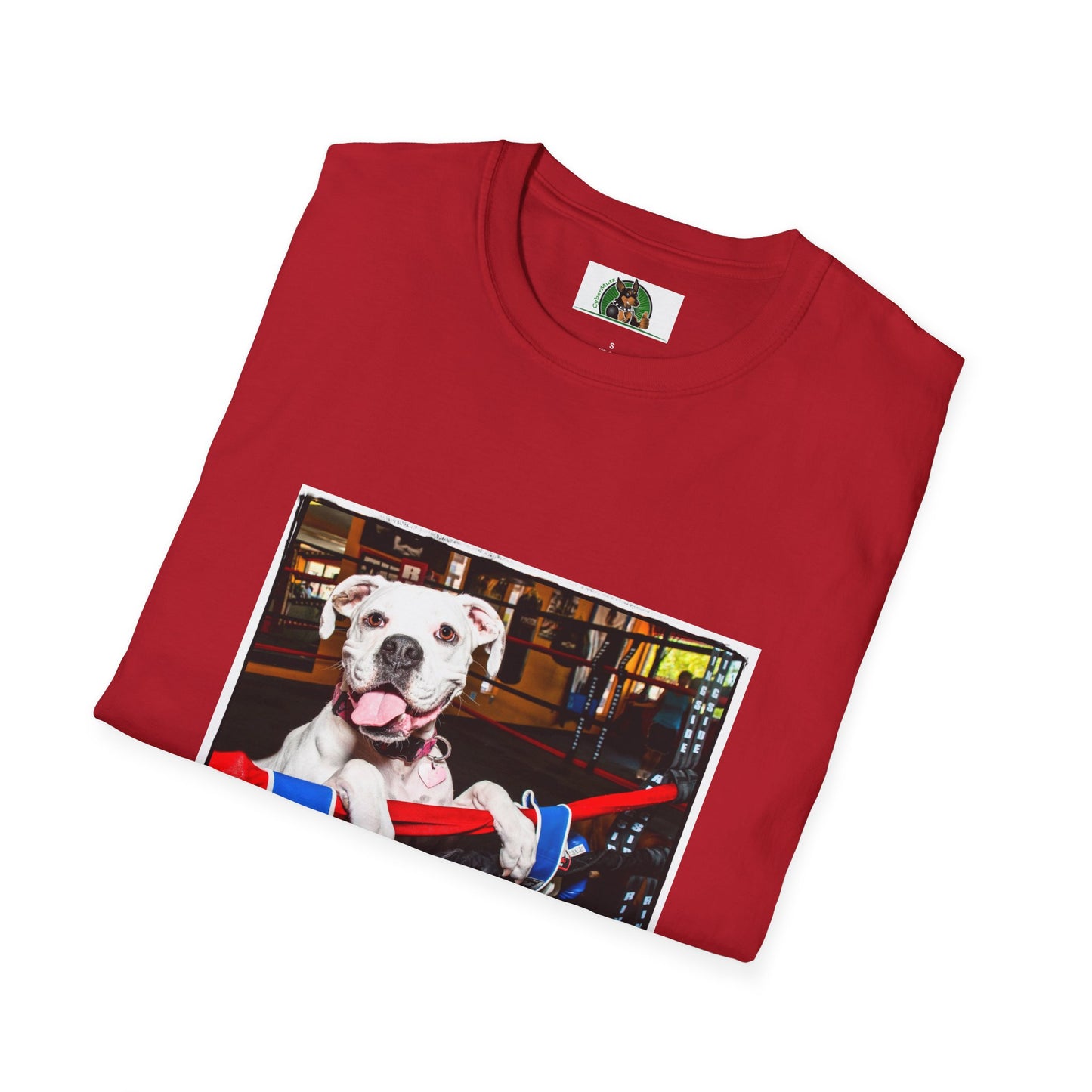 Boxer Dog In Boxing Ring Shirt T-Shirt Printify   