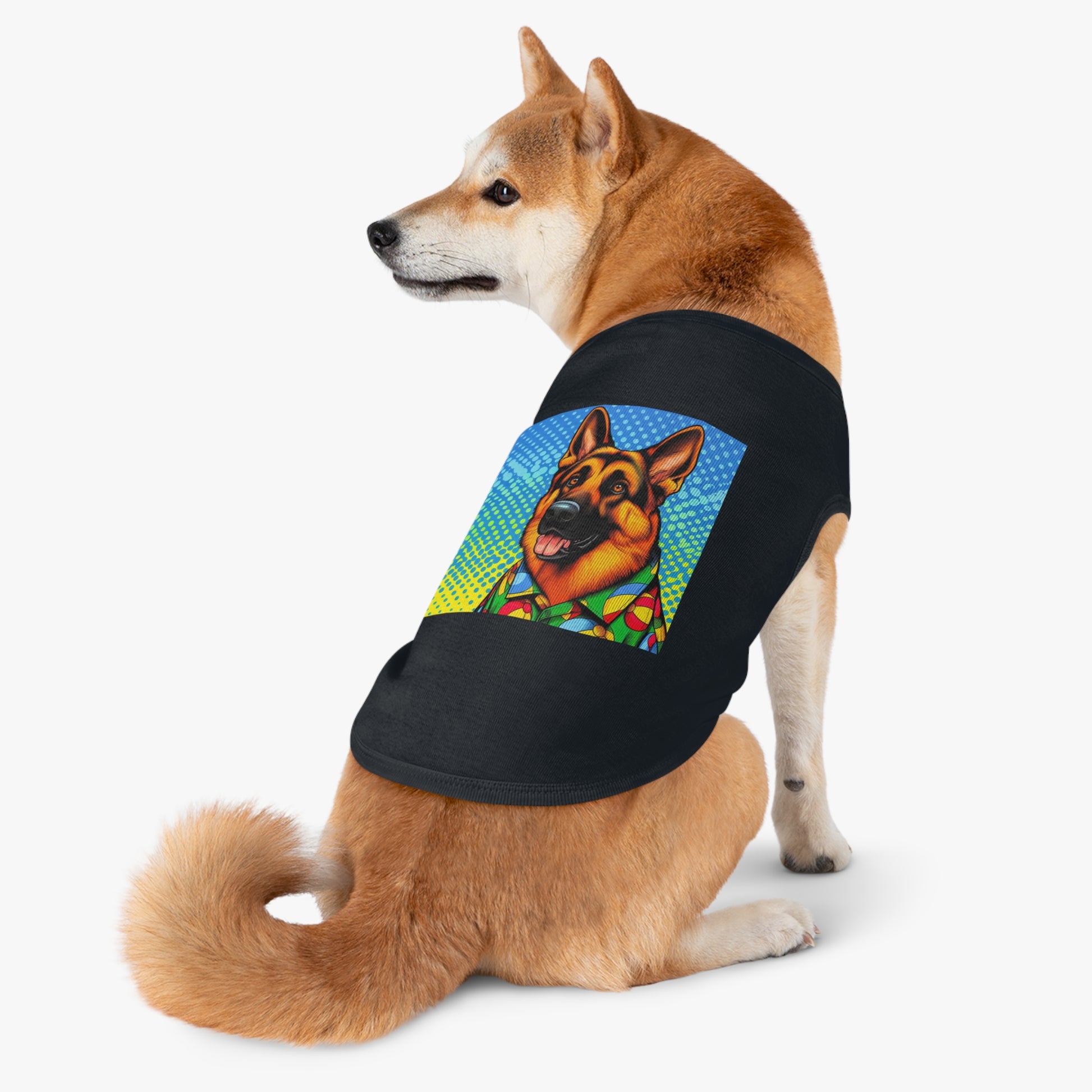 Pet Tank Top Gorman Shepherd fun shirt Pets Printify