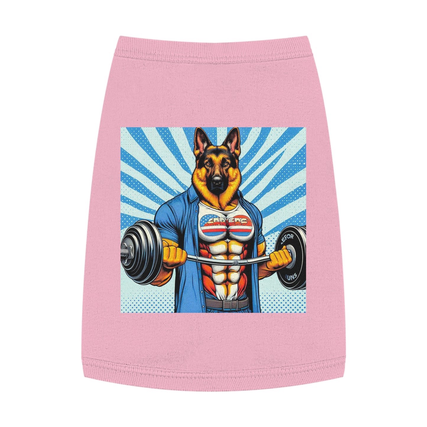 Pet Tank Top German Shepherd Pets Printify M Pink 