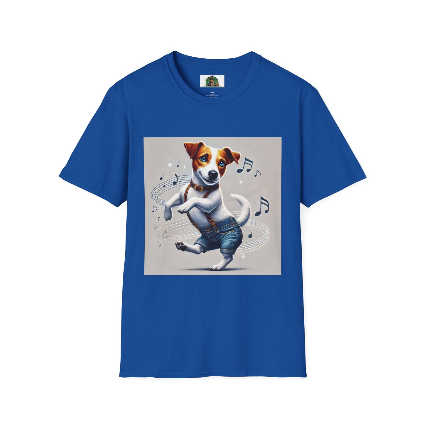 Dancing Jack Russell Tee T-Shirt Printify XS Royal