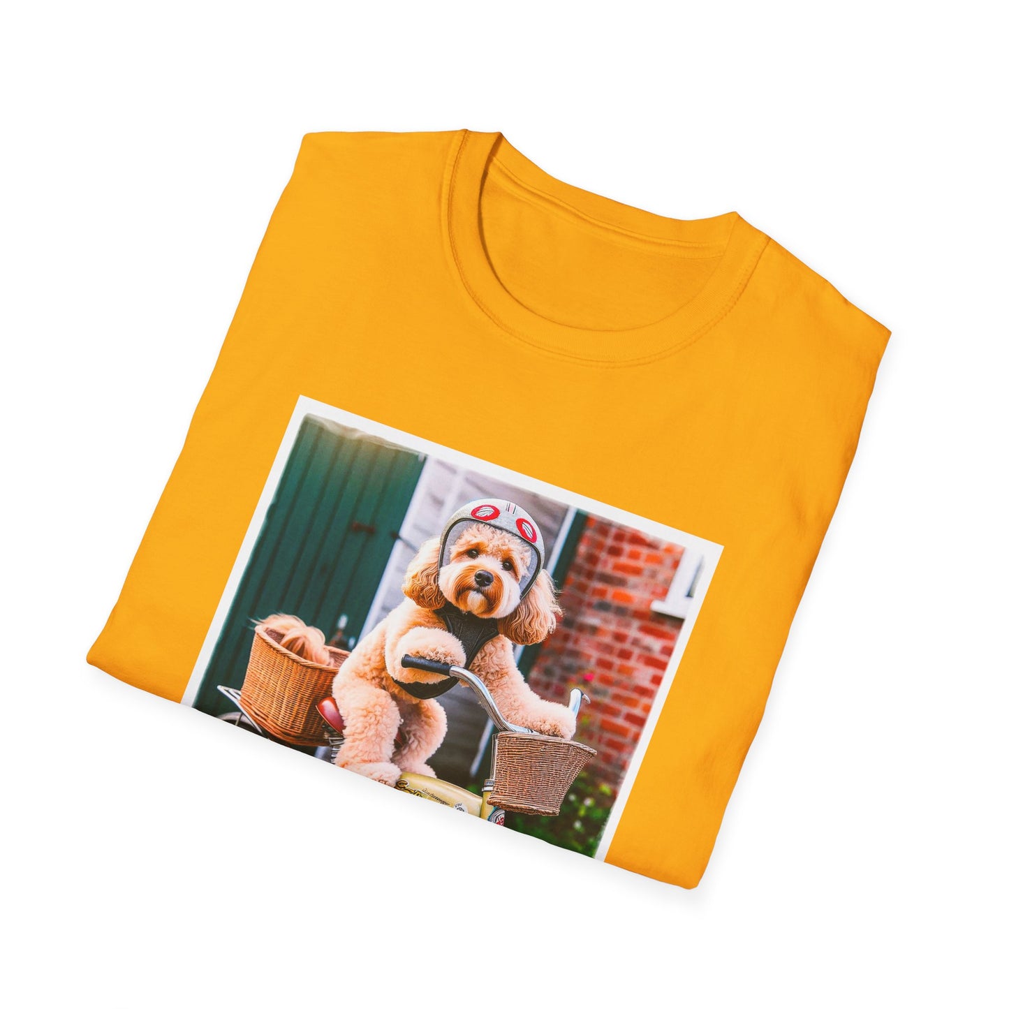 CockerPoo bike sitting t shirt