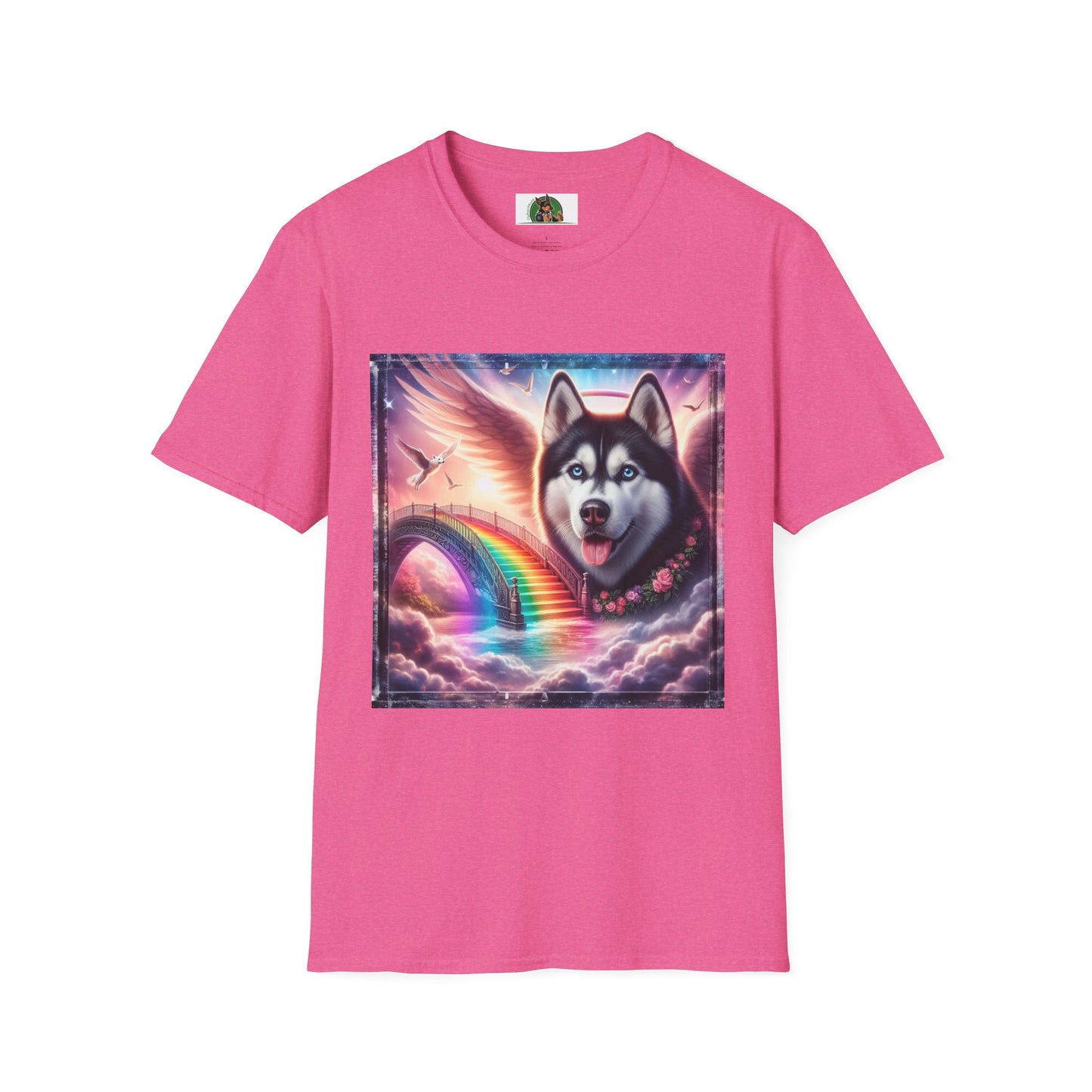 Husky T-Shirt Printify S Heather Heliconia 