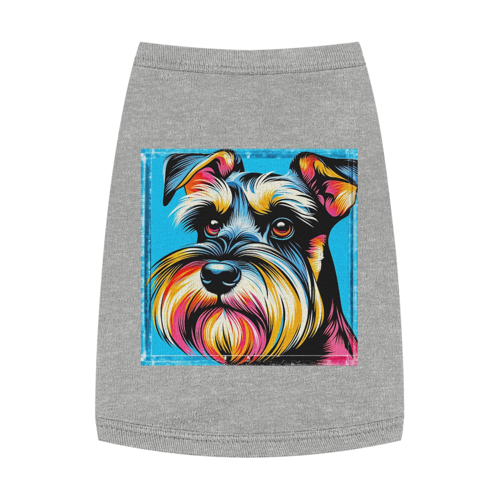 Pet Tank Top Miniature Schnauzer Pets Printify M Heather 