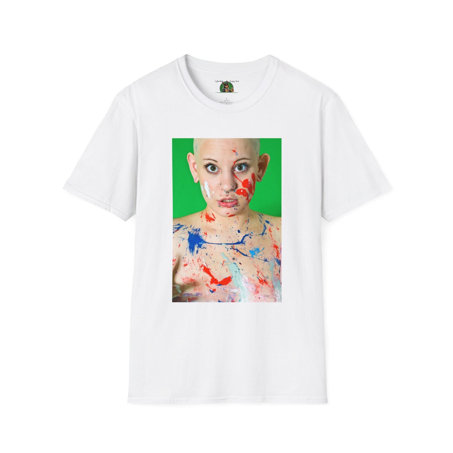 Mis·cel·la·ne·ous Funny Girl T-Shirt Printify S White 