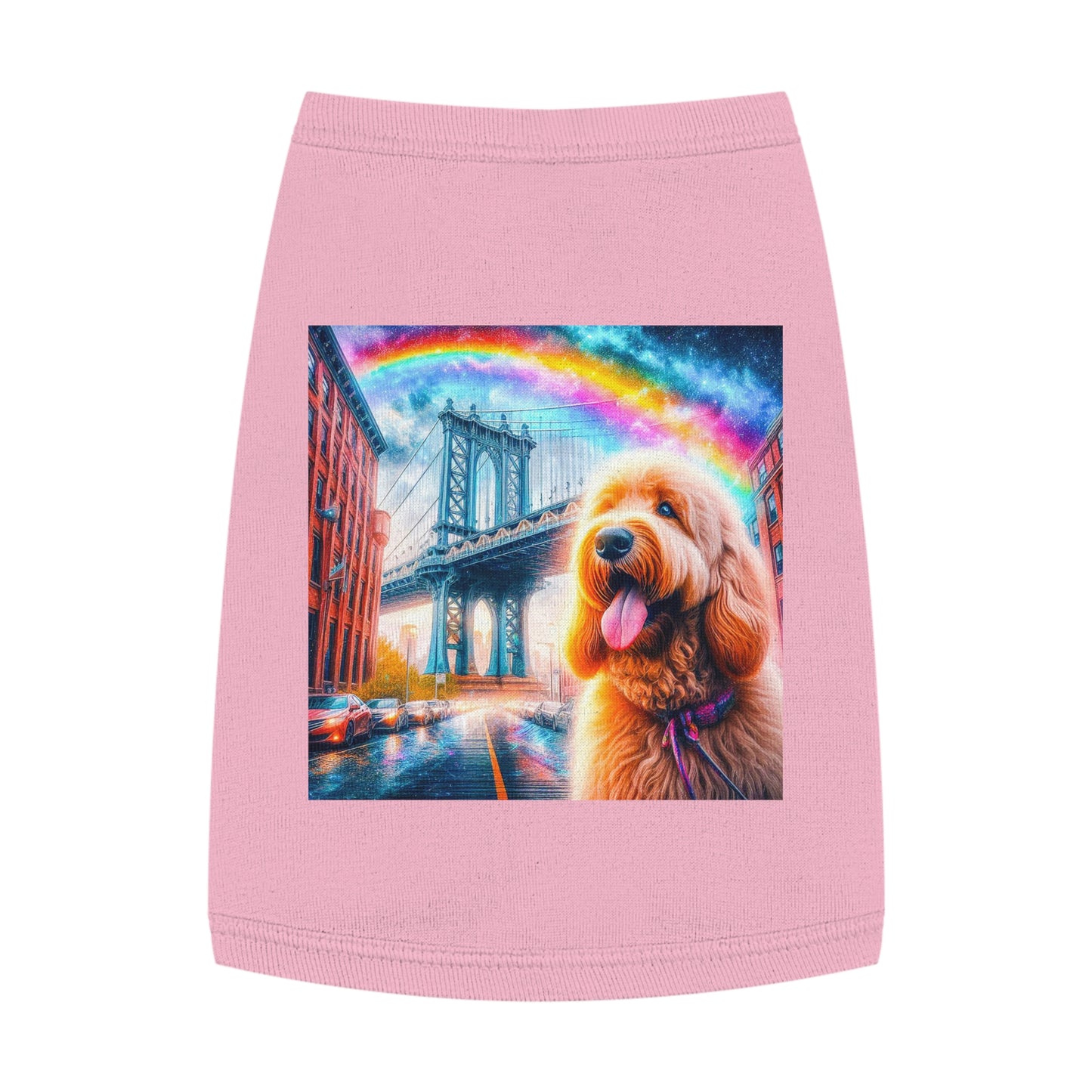 Pet Tank Golden Doodle Pets Printify M Pink