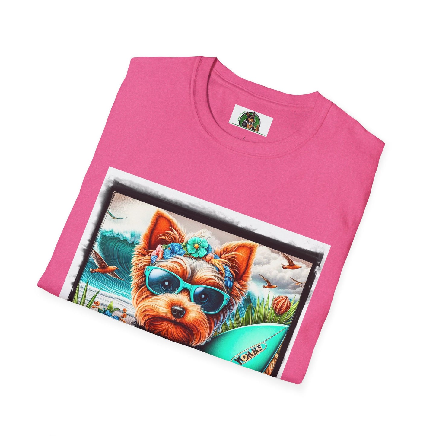 Yorkie flower garden shirt