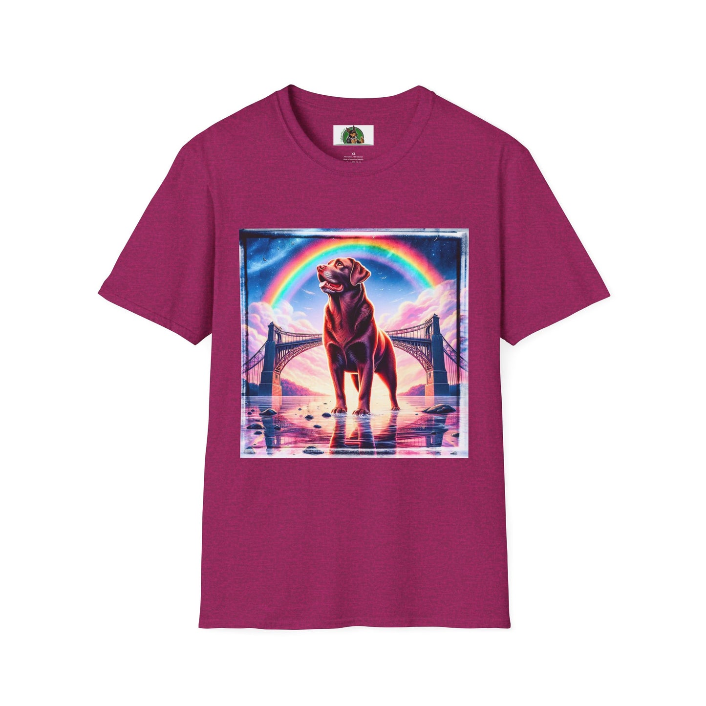 Labrador Retriever T-Shirt Printify S Antique Heliconia 