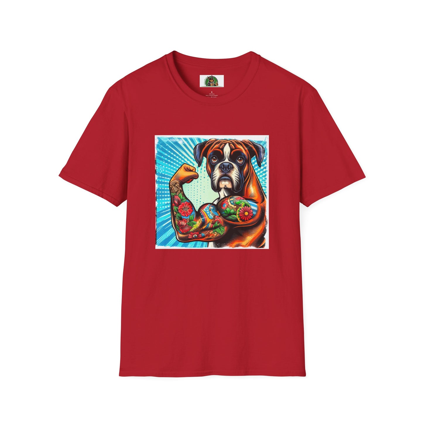 Boxer T-Shirt Printify S Cherry Red 