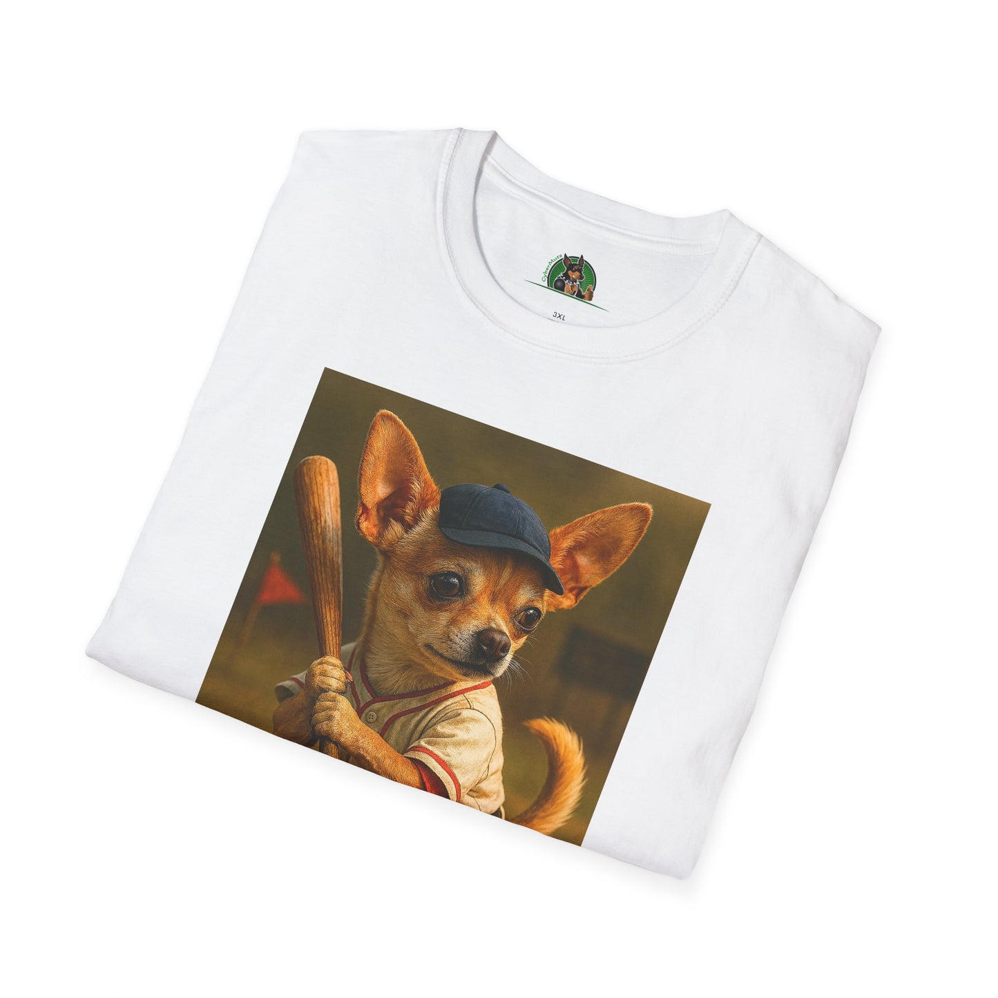 Chihuahua Baseball T-Shirt Sports T-Shirt Printify