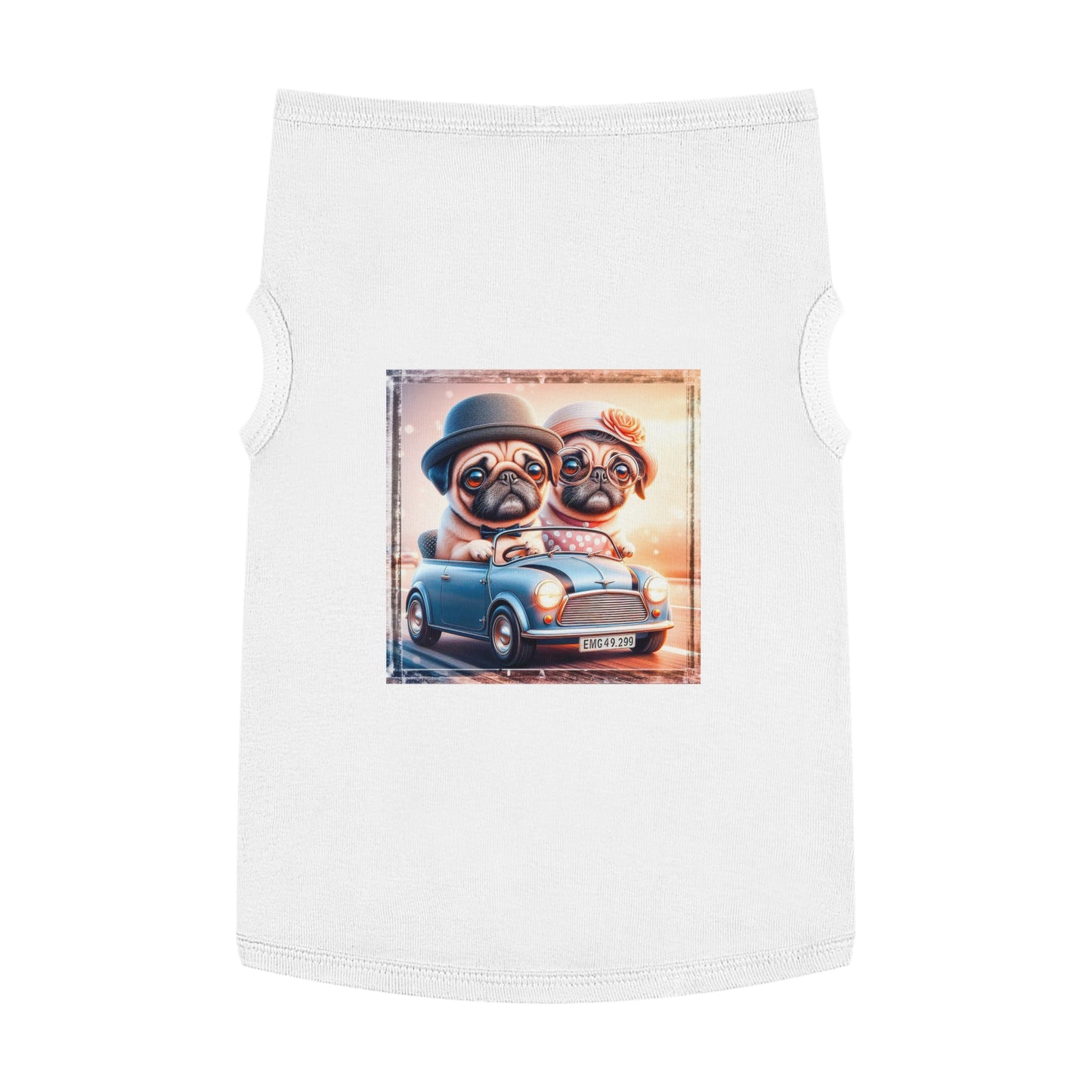 Wacky Pet Tank Top Pug Pets Printify   