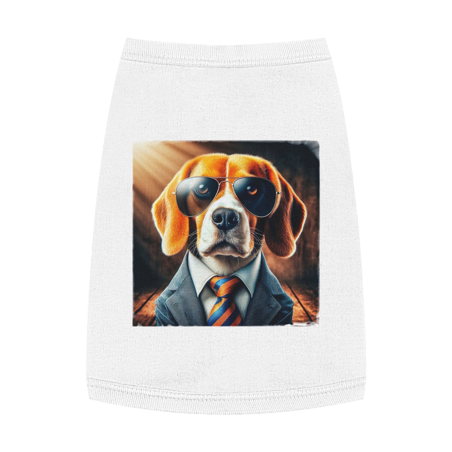 Pet Tank Top Beagle In Suit Pets Printify   