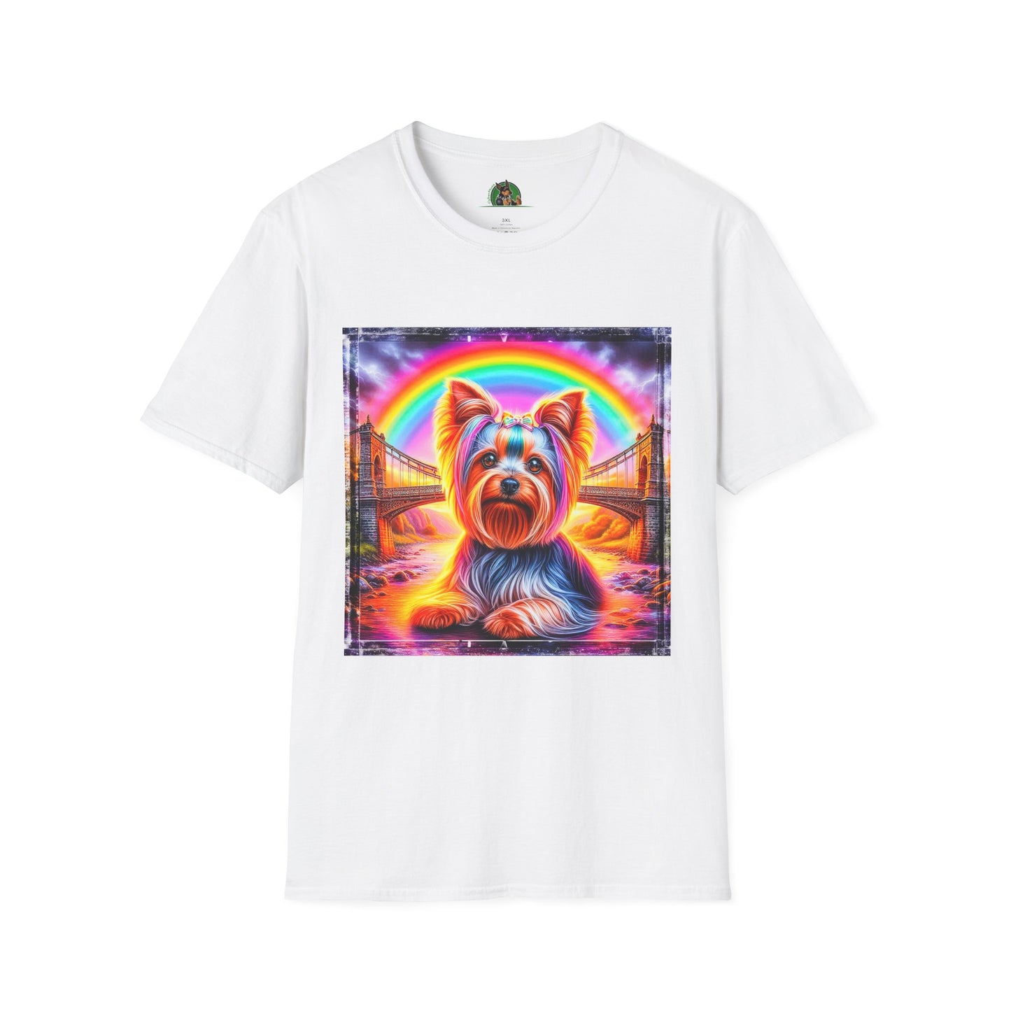 Yorkie T-Shirt Printify XS White 