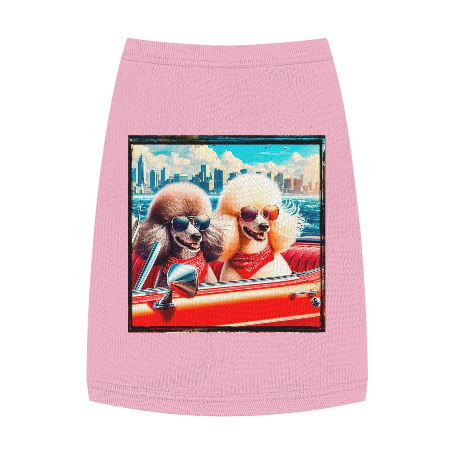 Wacky Pet Tank Top Poodle Pets Printify M Pink 