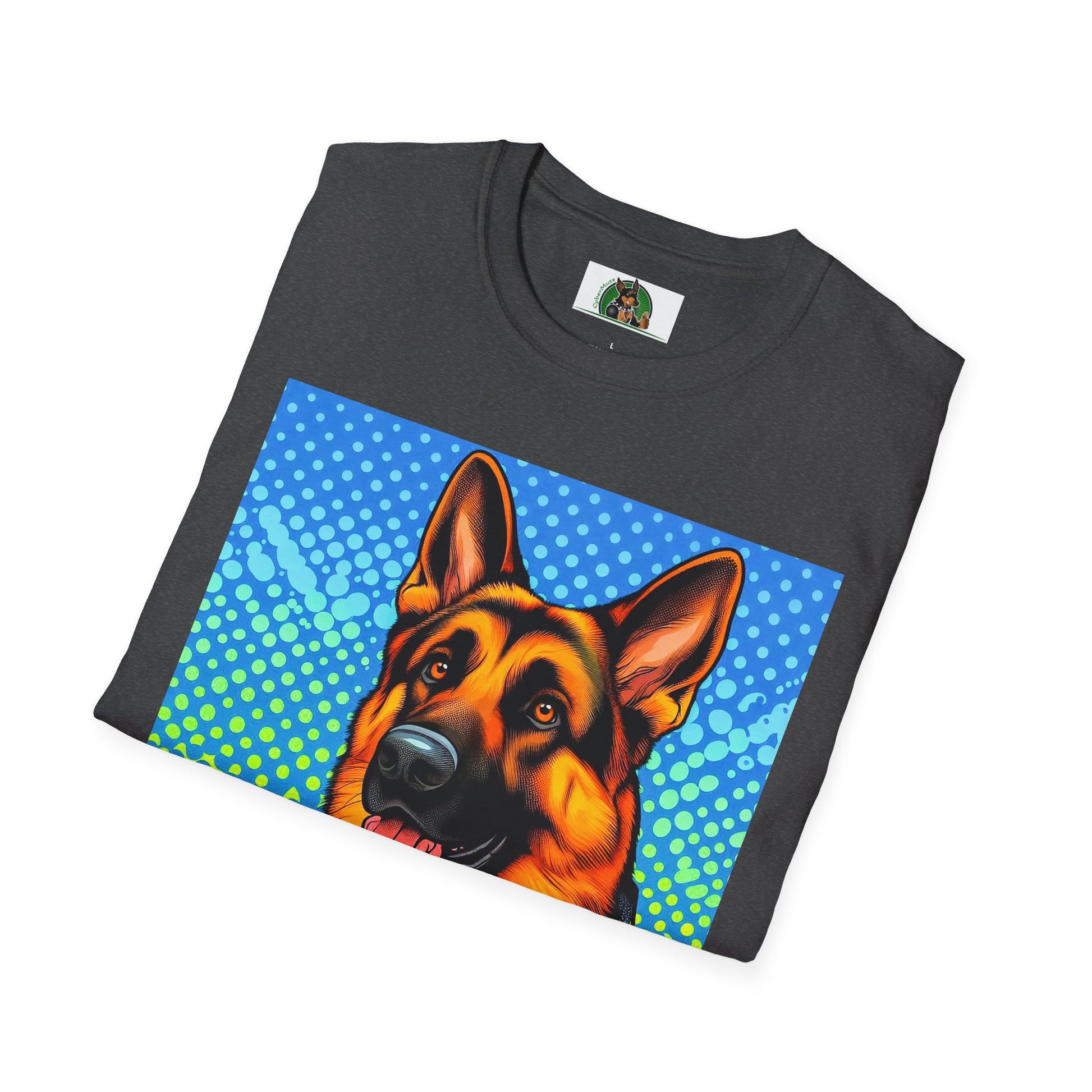 German Shepherd. Colorful cutie shirt T-Shirt Printify