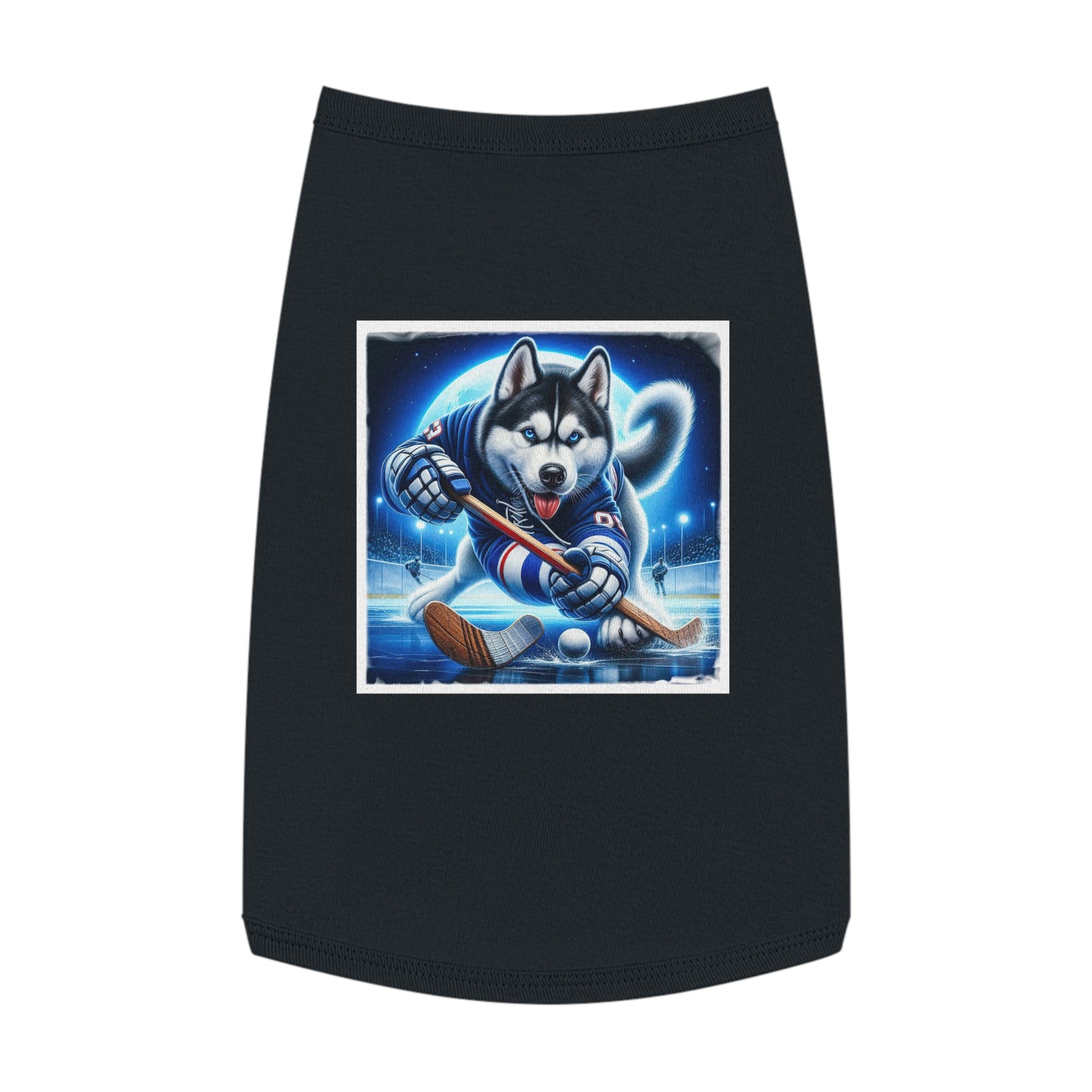 Pet Tank Top Husky Pets Printify L Black