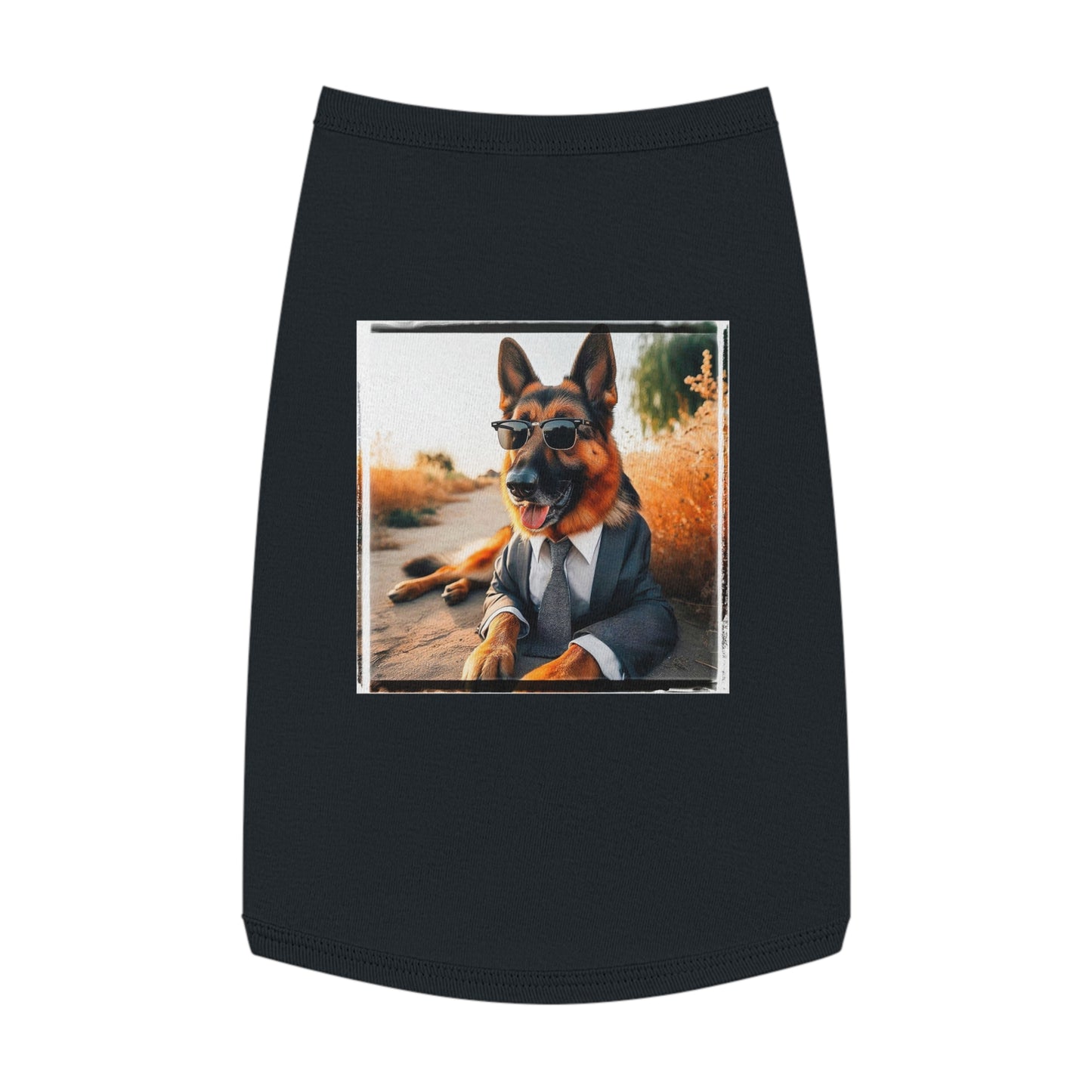 Pet Tank Top German Shepherd Pets Printify L Black