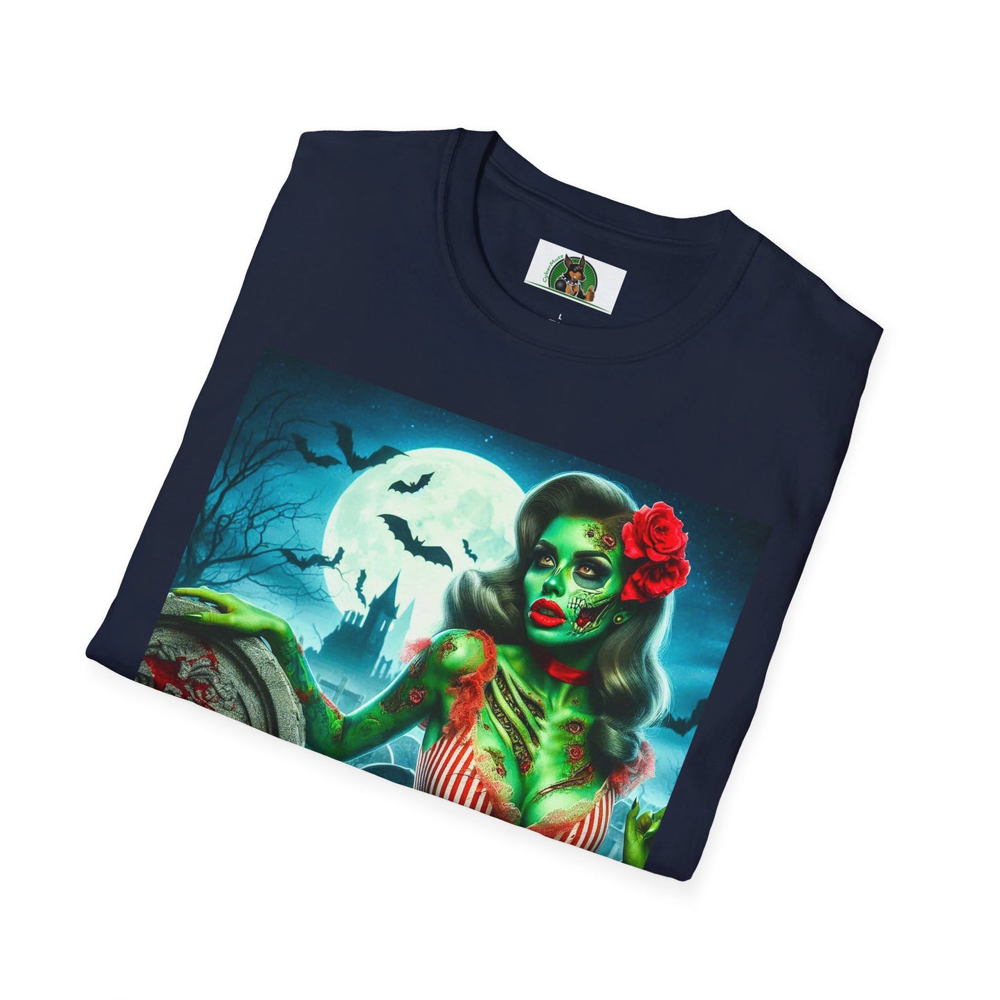 Zombie Girl T-Shirt Printify   