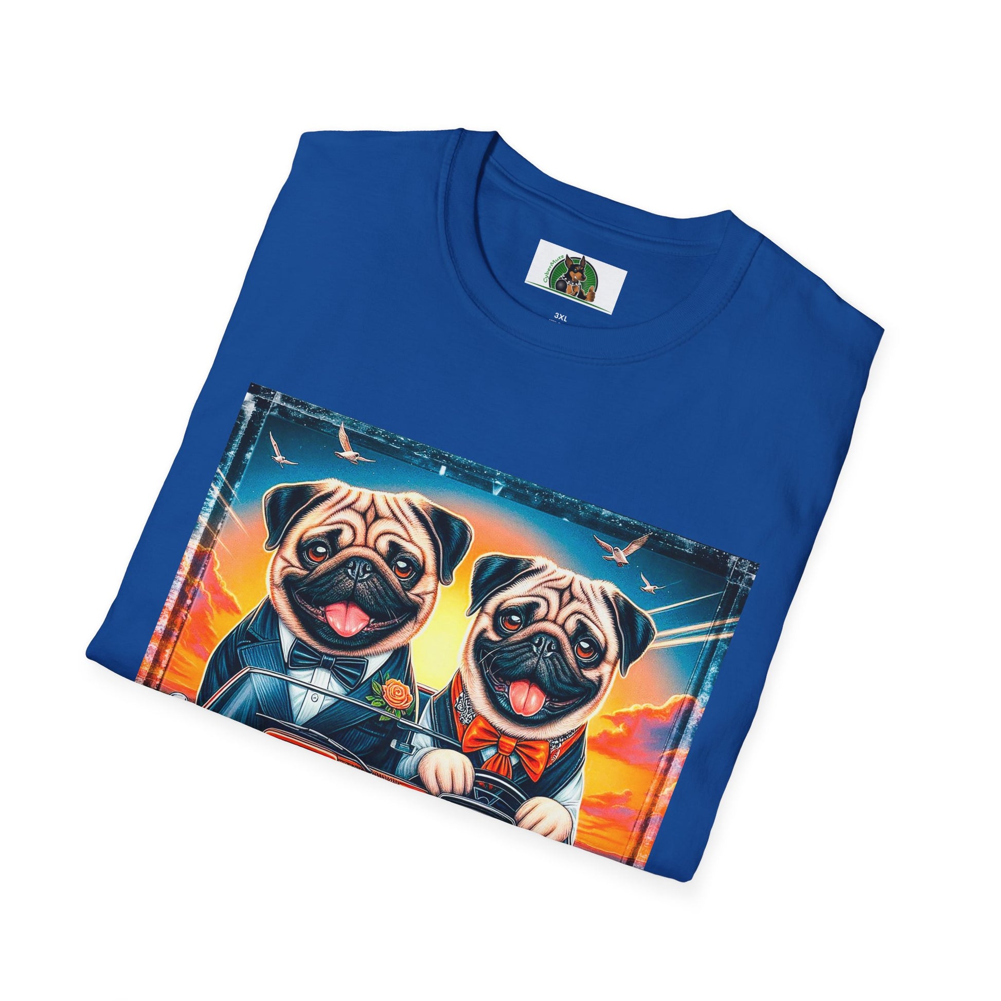 Wacky Pugs T-Shirt Printify   