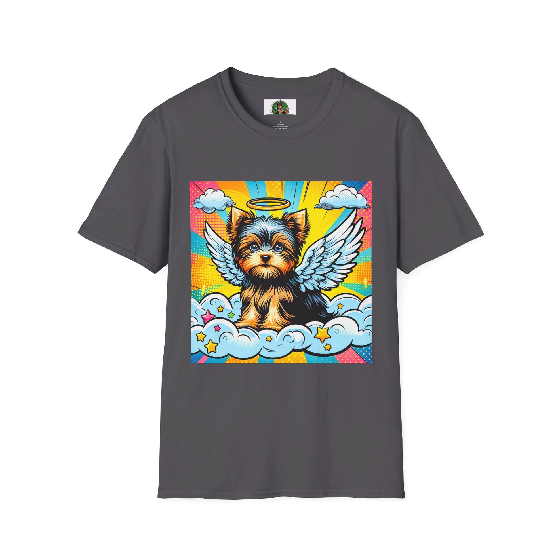 Yorkie T-Shirt Printify S Charcoal 