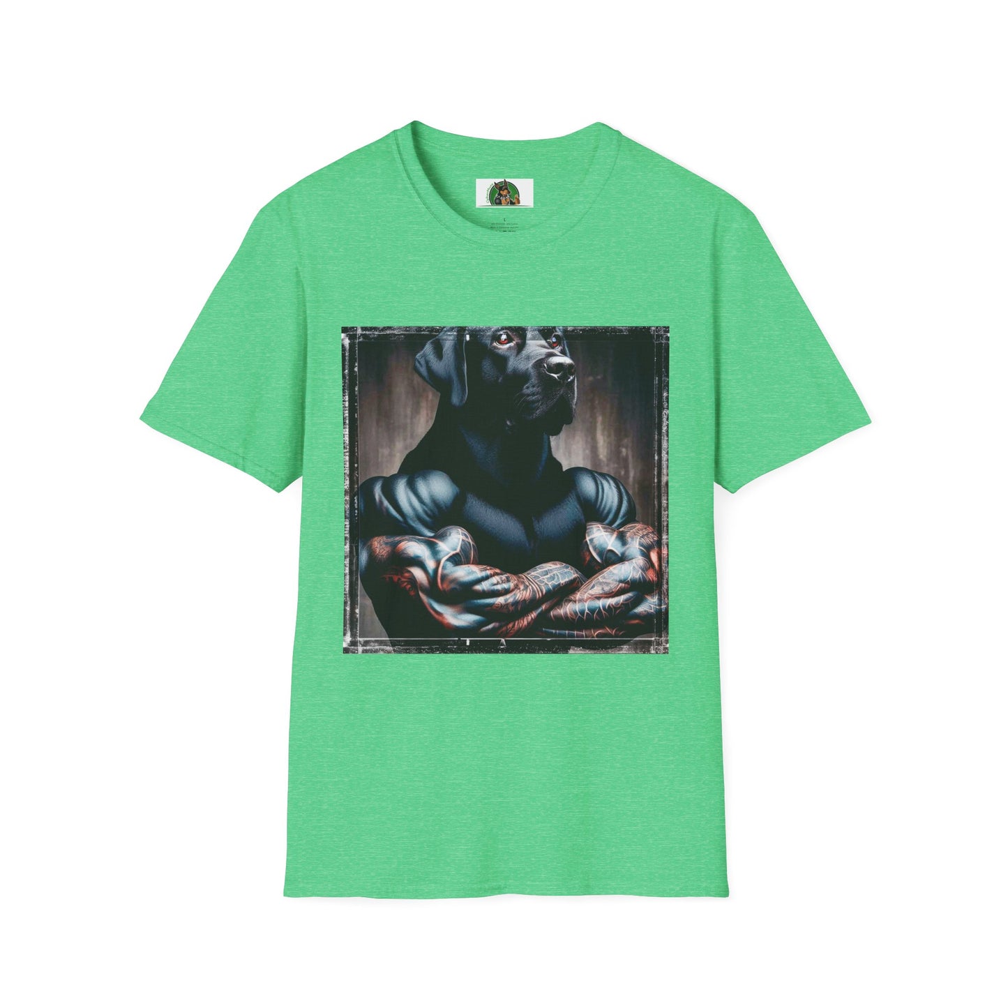 Labrador Retriever T-Shirt Printify S Heather Irish Green 