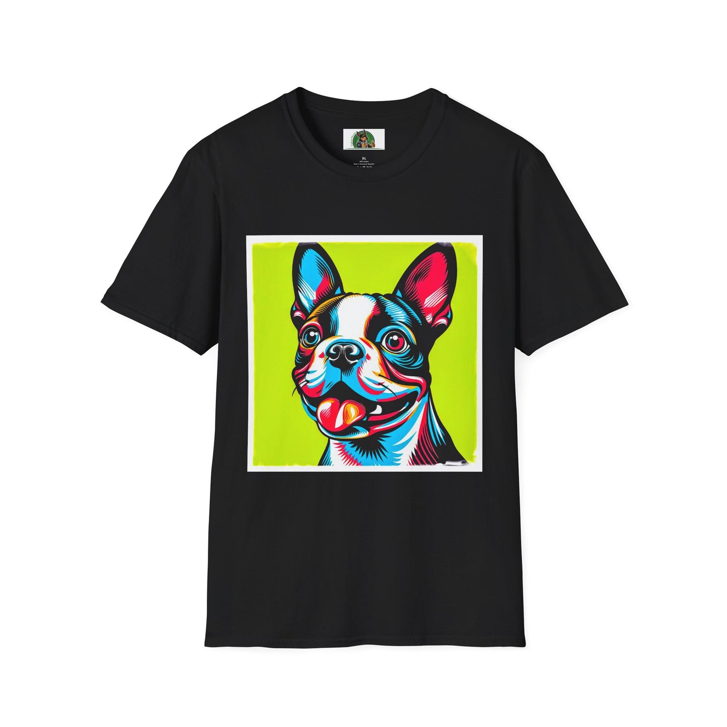 Boston Terrier T-Shirt Printify XS Black 