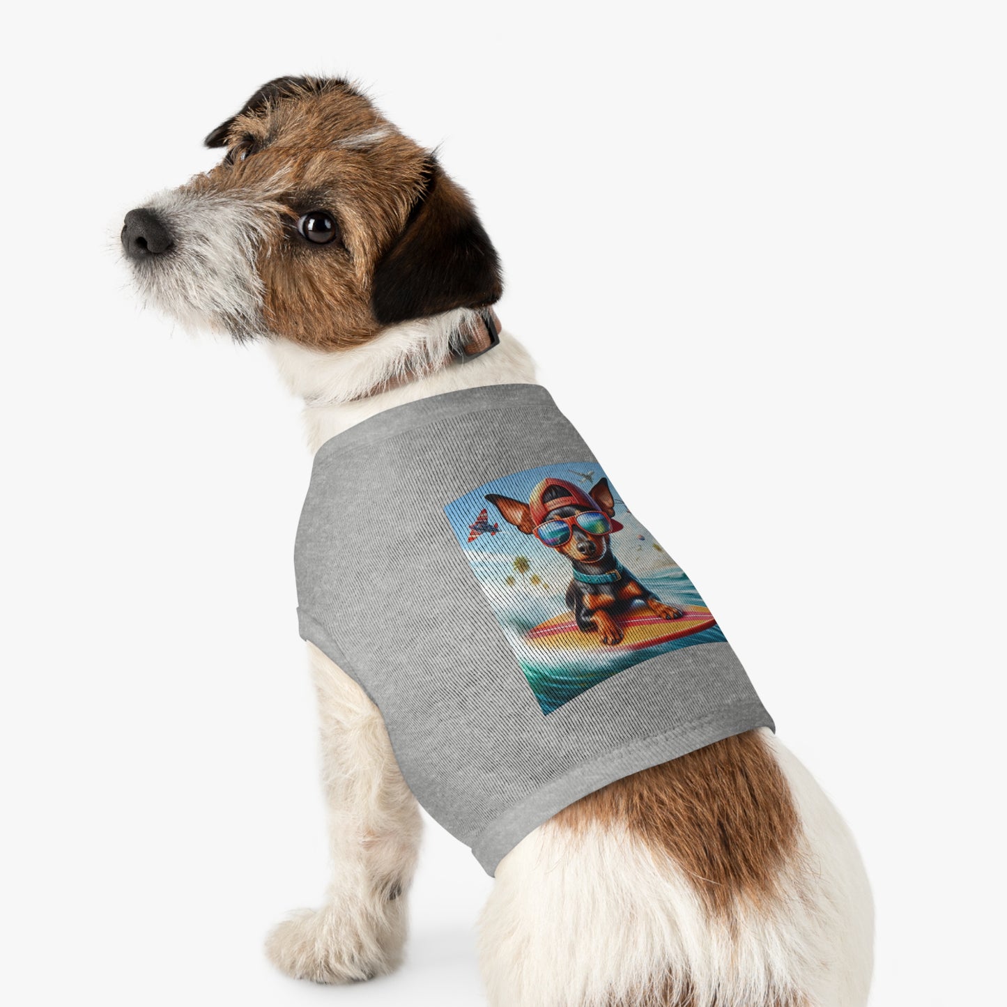 Dog Tank Top - Min Pin Tank Tops Pets Printify   