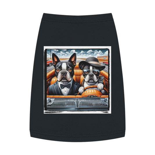 Wacky Pet Tank Top Boston Terrier Pets Printify M Black 