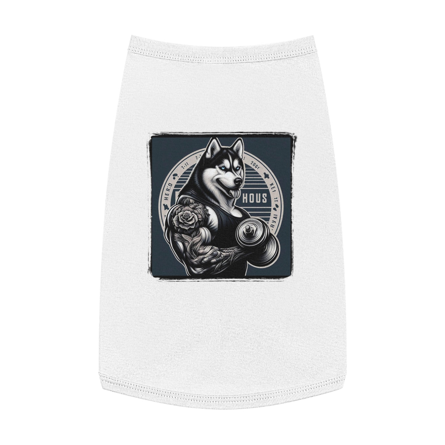 Pet Tank Top Husky Pets Printify L White 