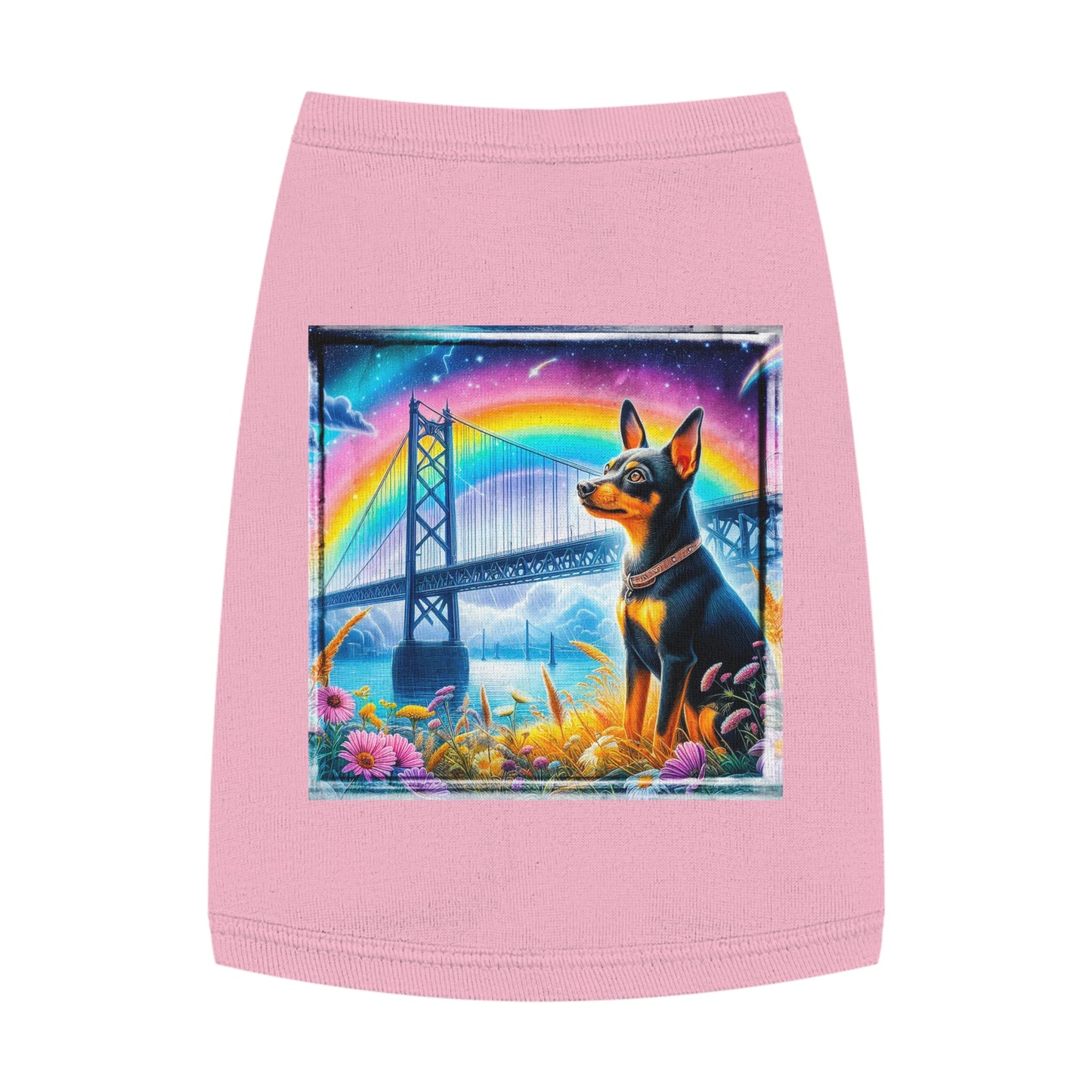 Pet Tank Top Rat Terrier Pets Printify M Pink 