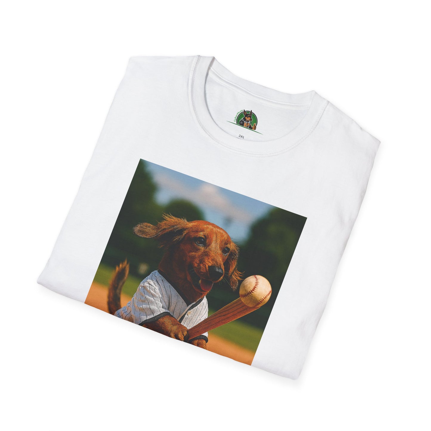 Sports Dachshund Baseball T-Shirt T-Shirt Printify