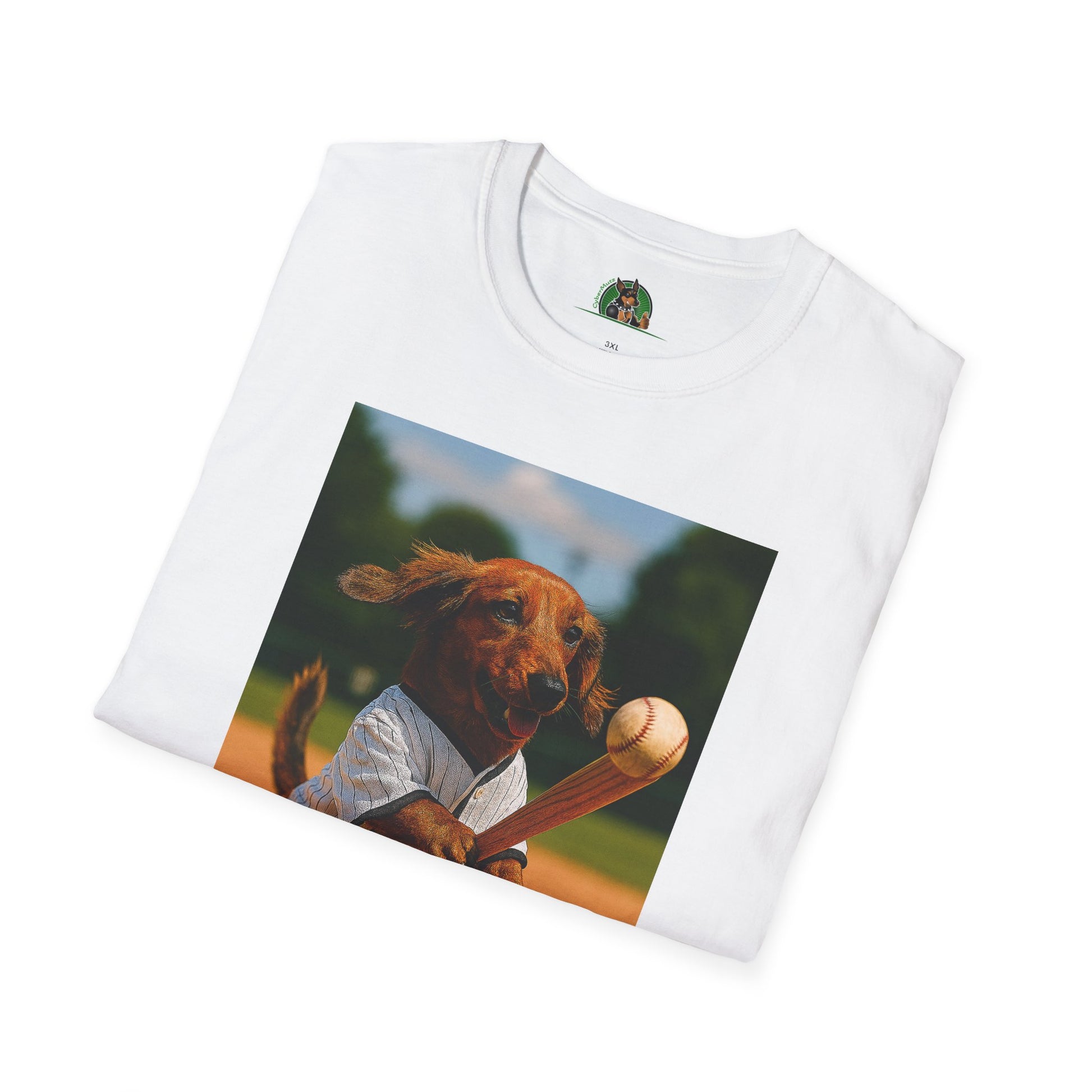 Sports Dachshund Baseball T-Shirt T-Shirt Printify
