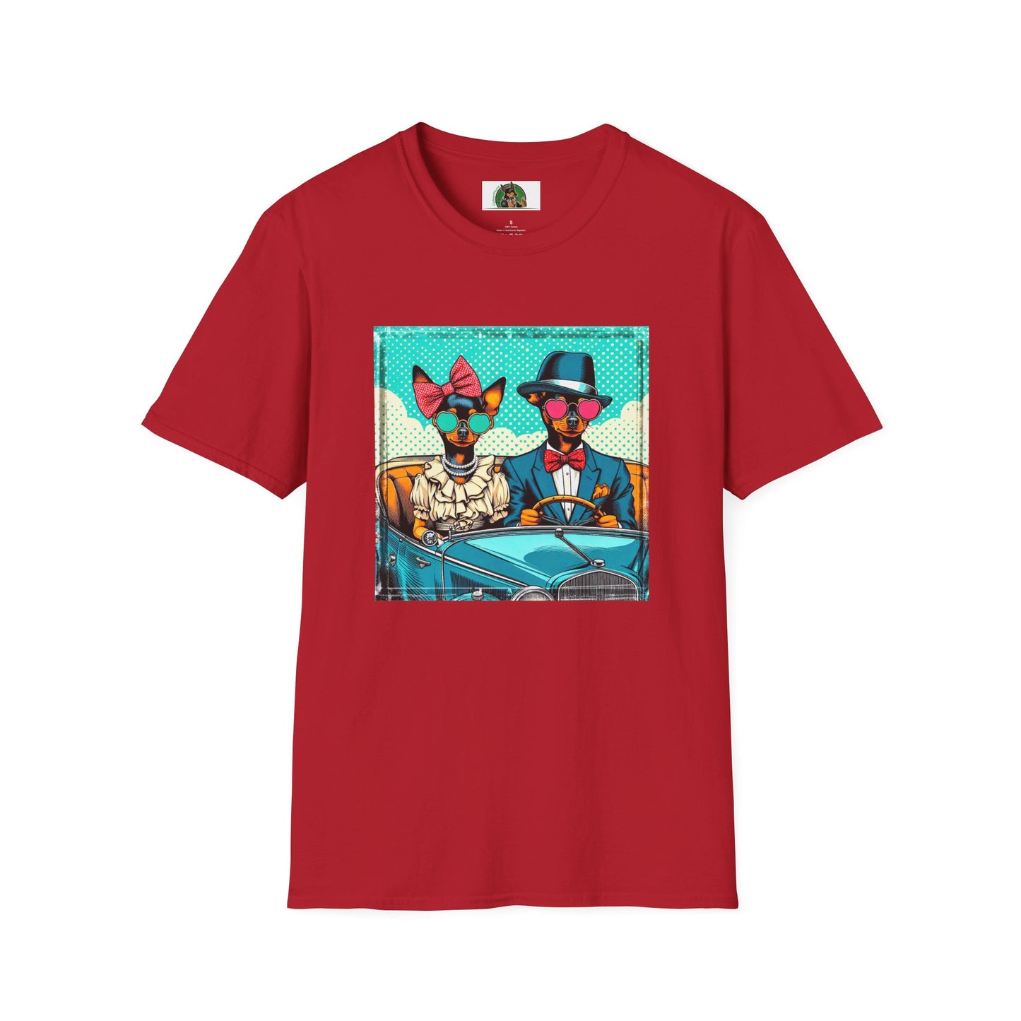 Wacky Min Pin T-Shirt T-Shirt Printify S Cherry Red 