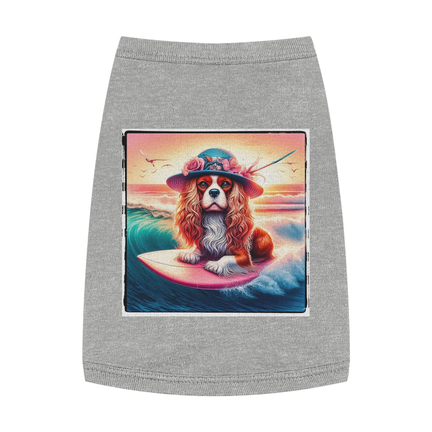 Pet Tank Top Cavalier King Charles Spaniel Pets Printify M Heather 