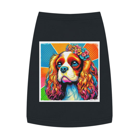 Pet Tank Top Cavalier King Charles Spaniel Pets Printify M Black