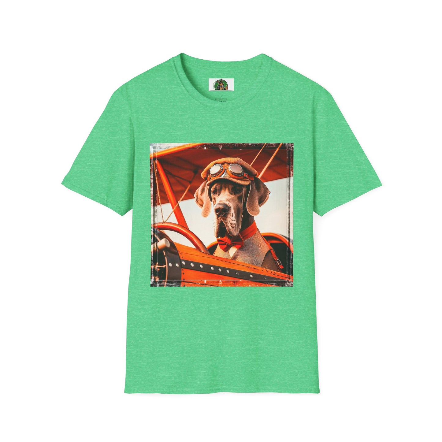 Great Dane T-Shirt Printify S Heather Irish Green