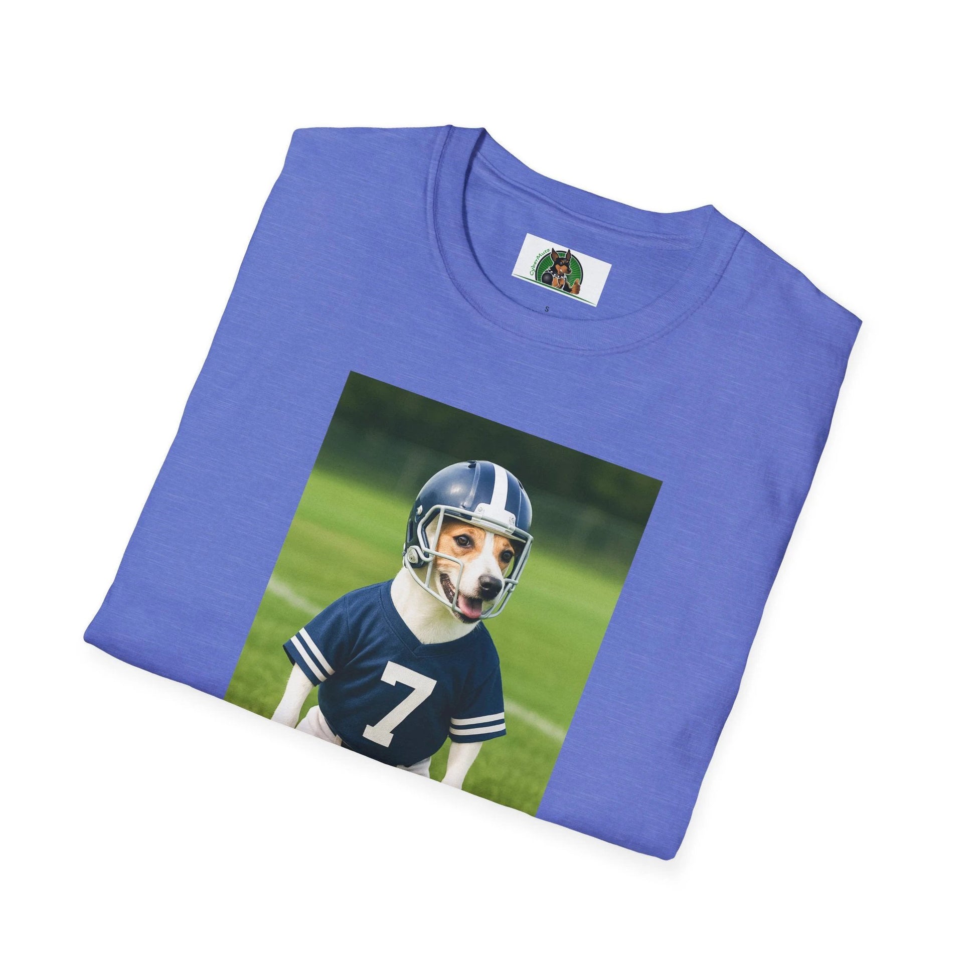 Jack Russell Football T-Shirt — Sports Dog Tee by Printify