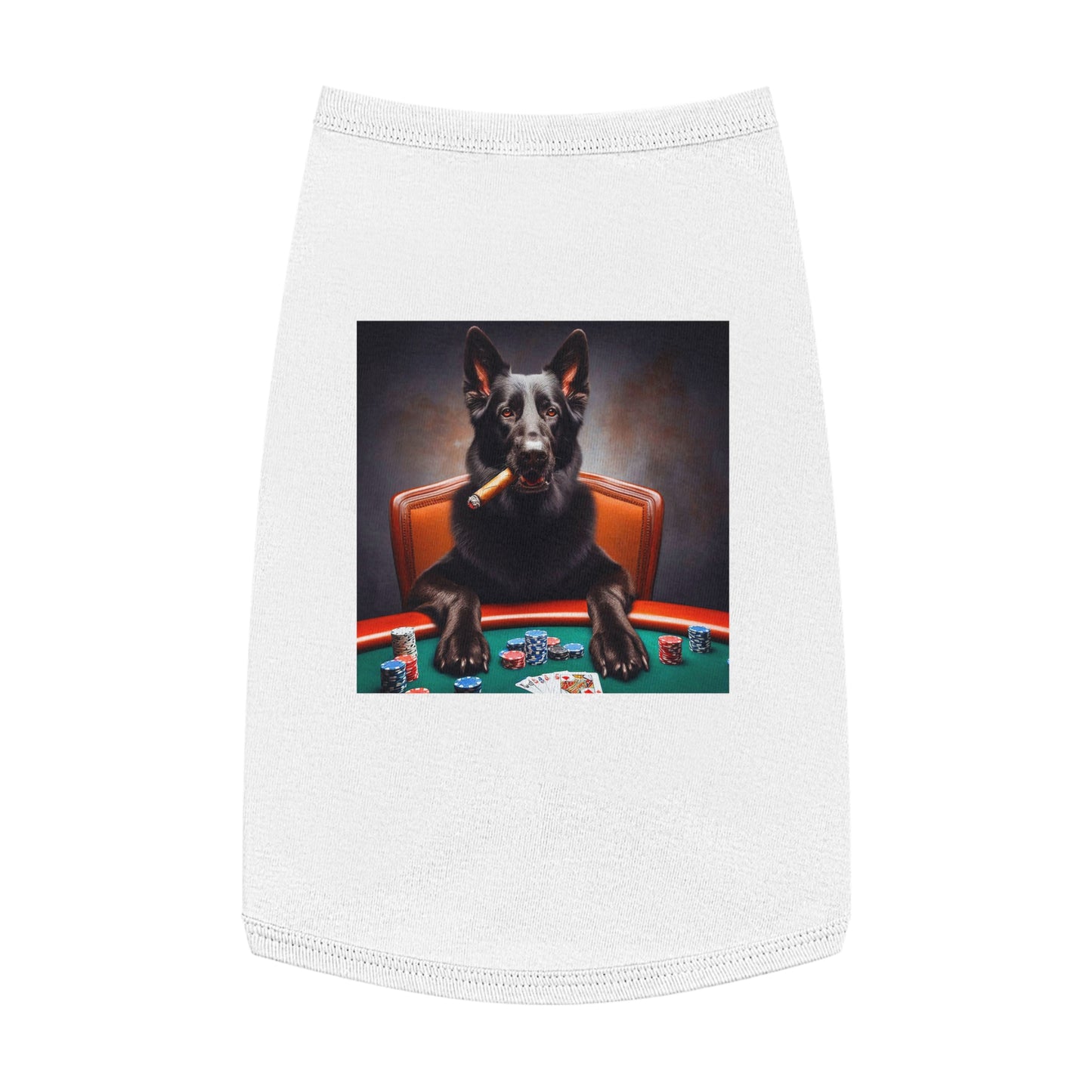 Pet Tank Top German Shepherd Pets Printify L White 